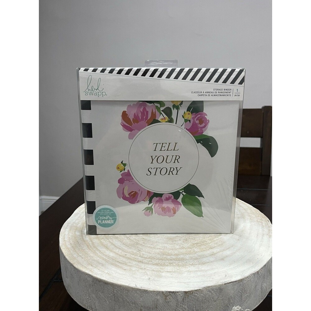 NEW Heidi Swapp Memory Planner Storage Binder 3 Ring Floral Fresh Start Scrapboo